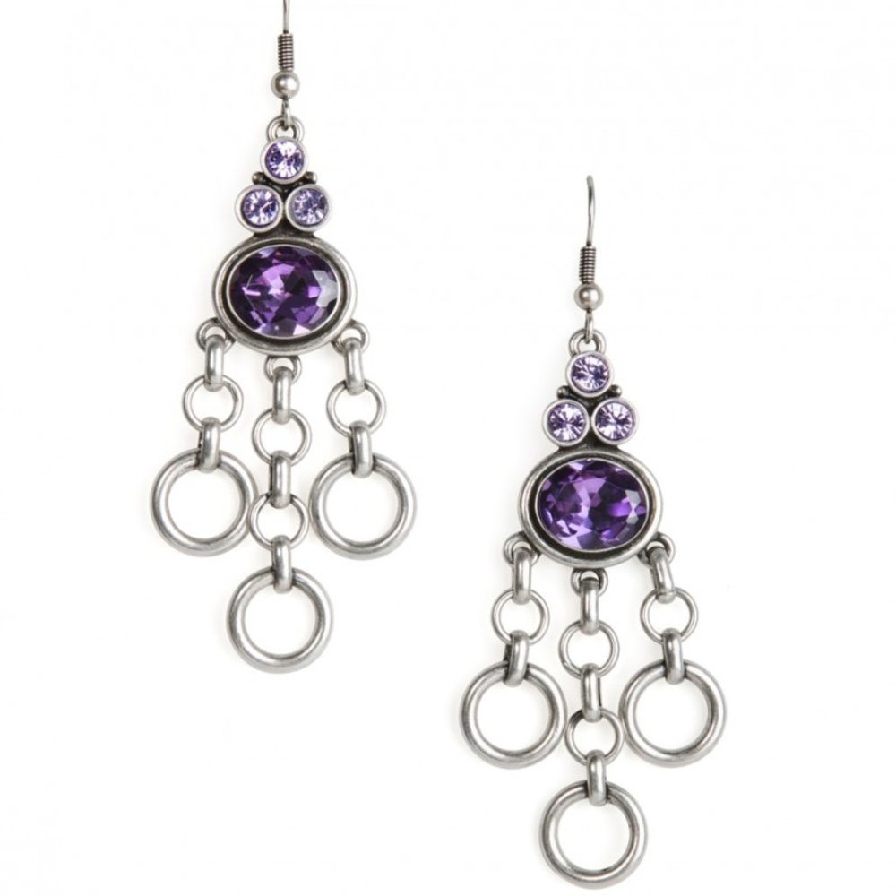 JewelMint Baltic Gem Statement Earrings